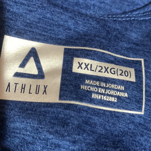 Athlux Sports Tank/Bra Blue XXL 2X  Stretchy Polyester Spandex - Picture 14 of 14